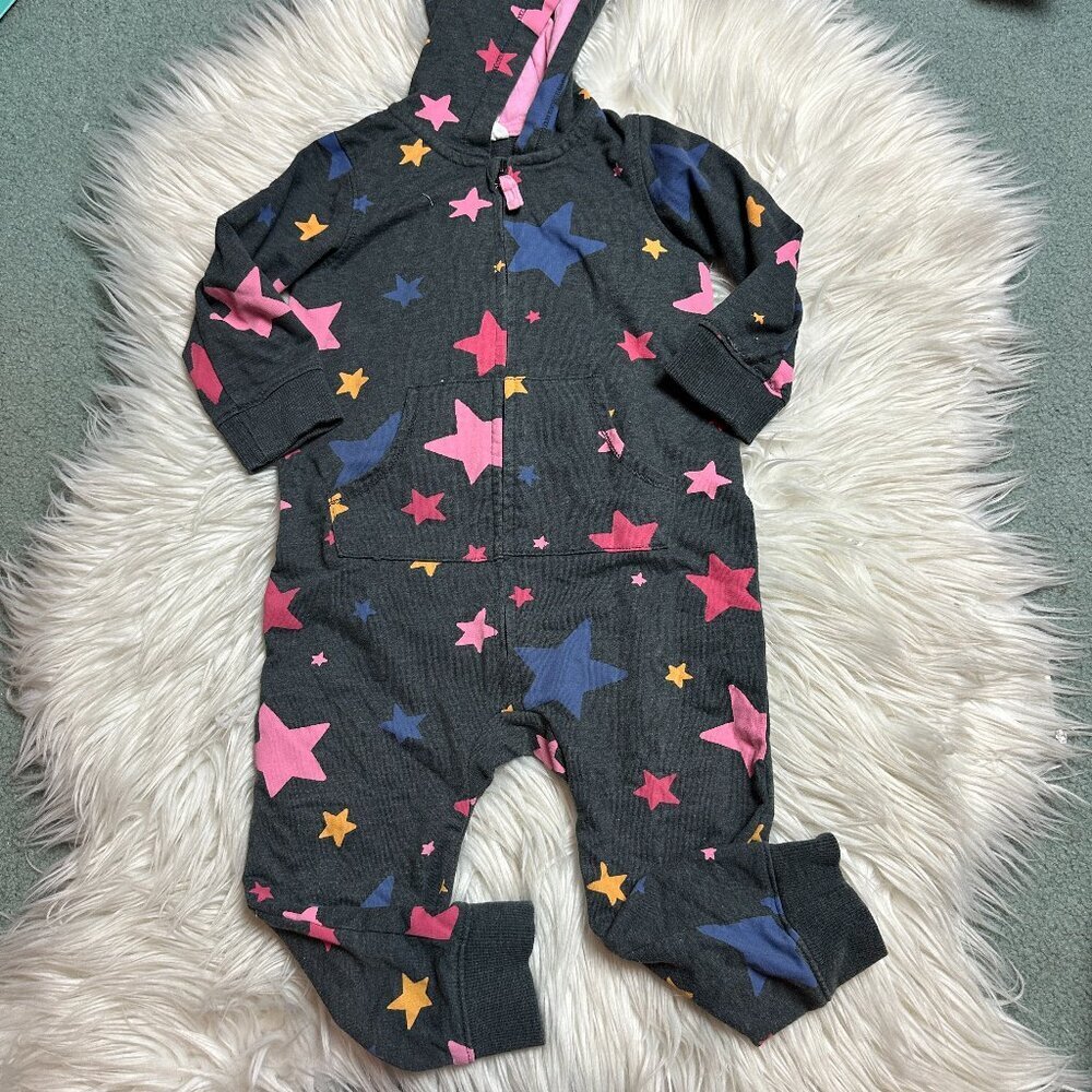 H&M hooded star jumpsuit size 9-12 months // 3554